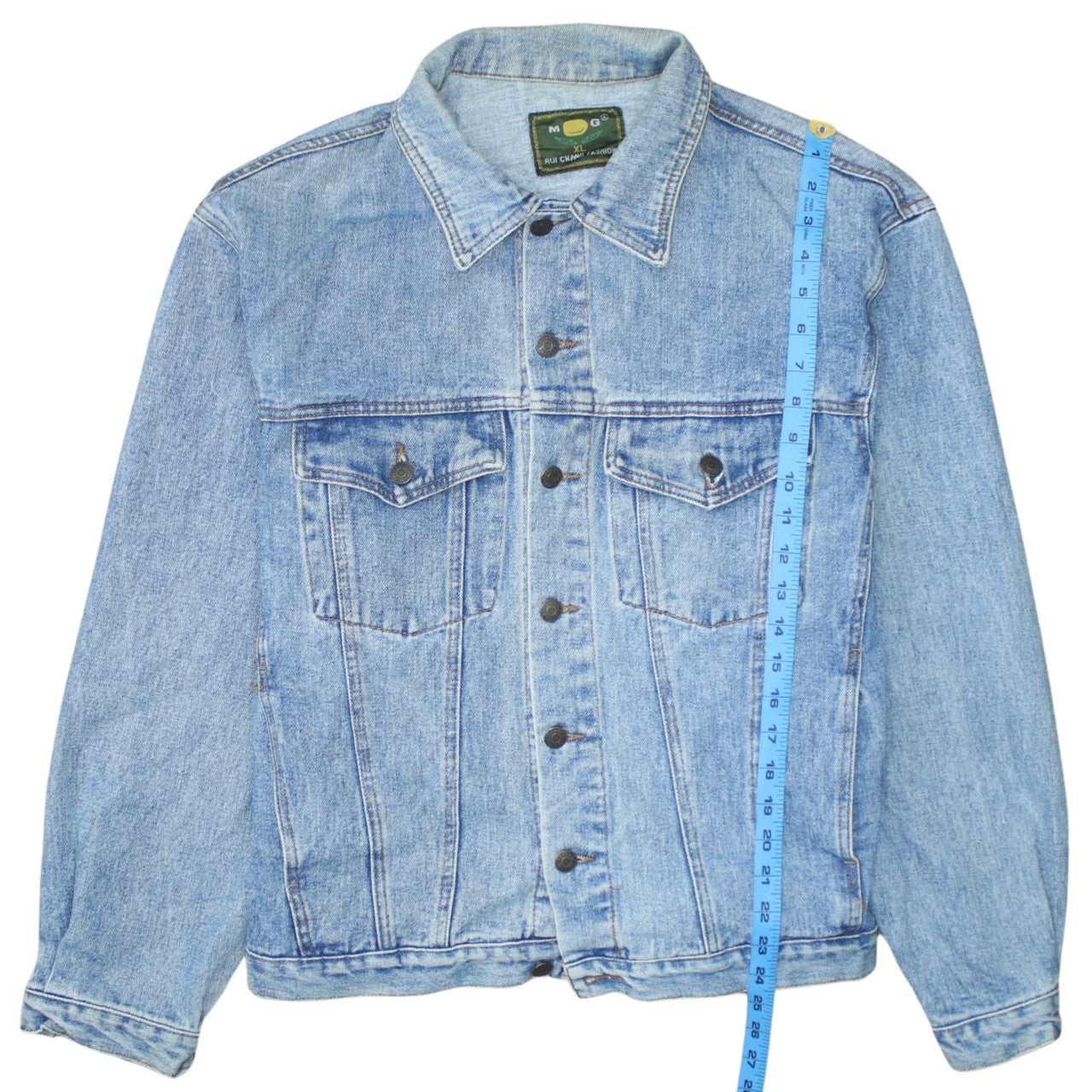 Rui Chuang Fashion Women Blue Denim Button Jacket XL