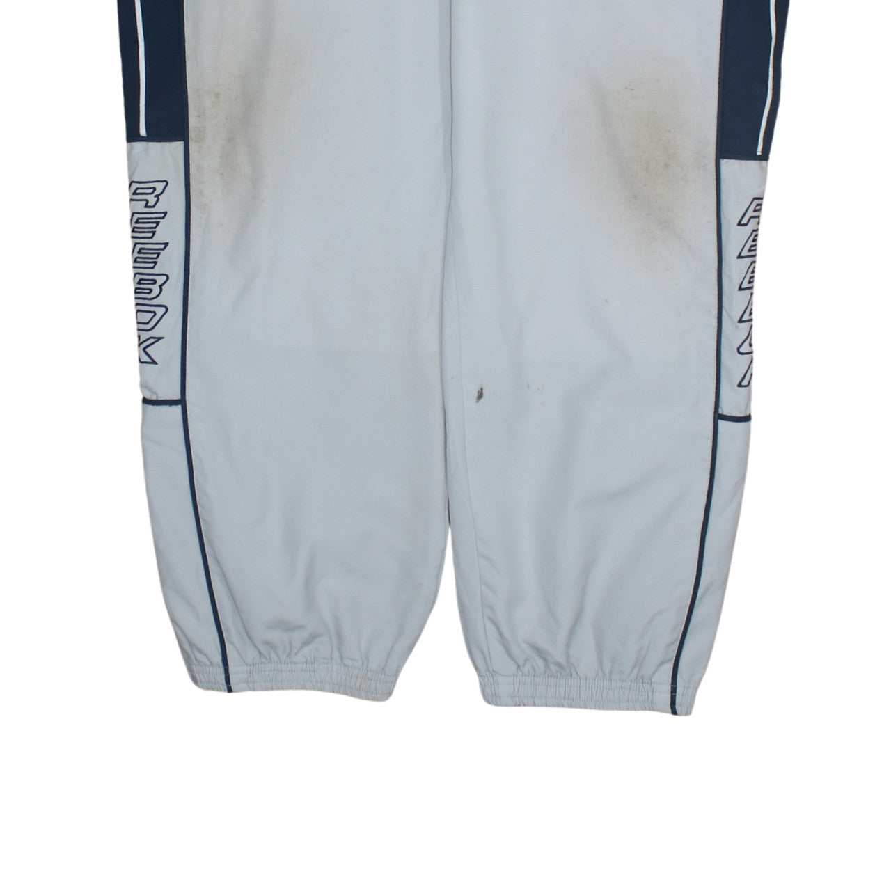 Reebok Mens Grey Track Pants L Regular Fit Elastic Waist Sportswear