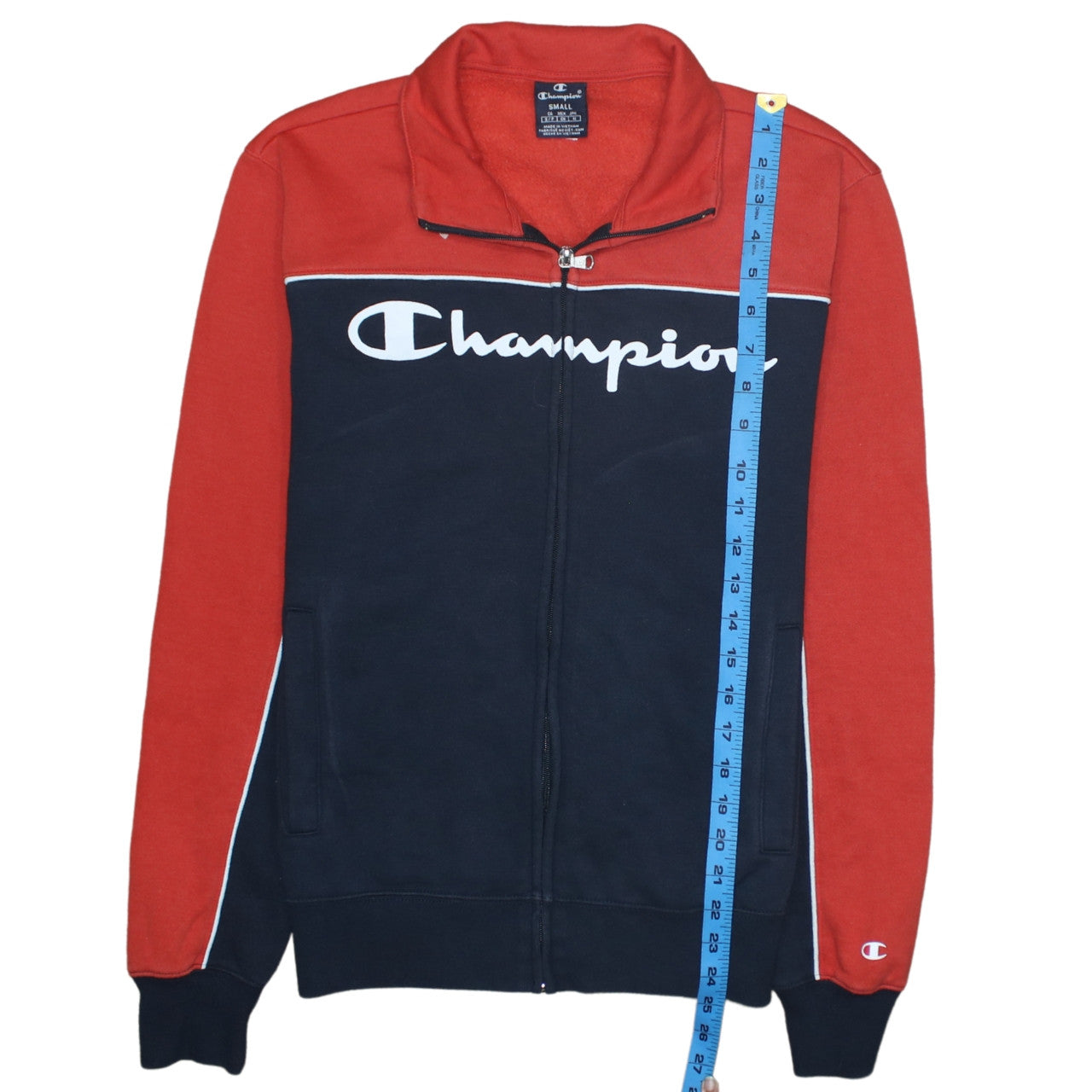 Champion Men's Multicoloured Full Zip Sweatshirt Small