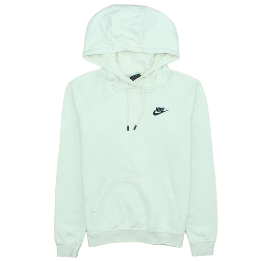 Nike Womens Beige Pullover Hoodie XS Cotton Blend Logo Sportswear