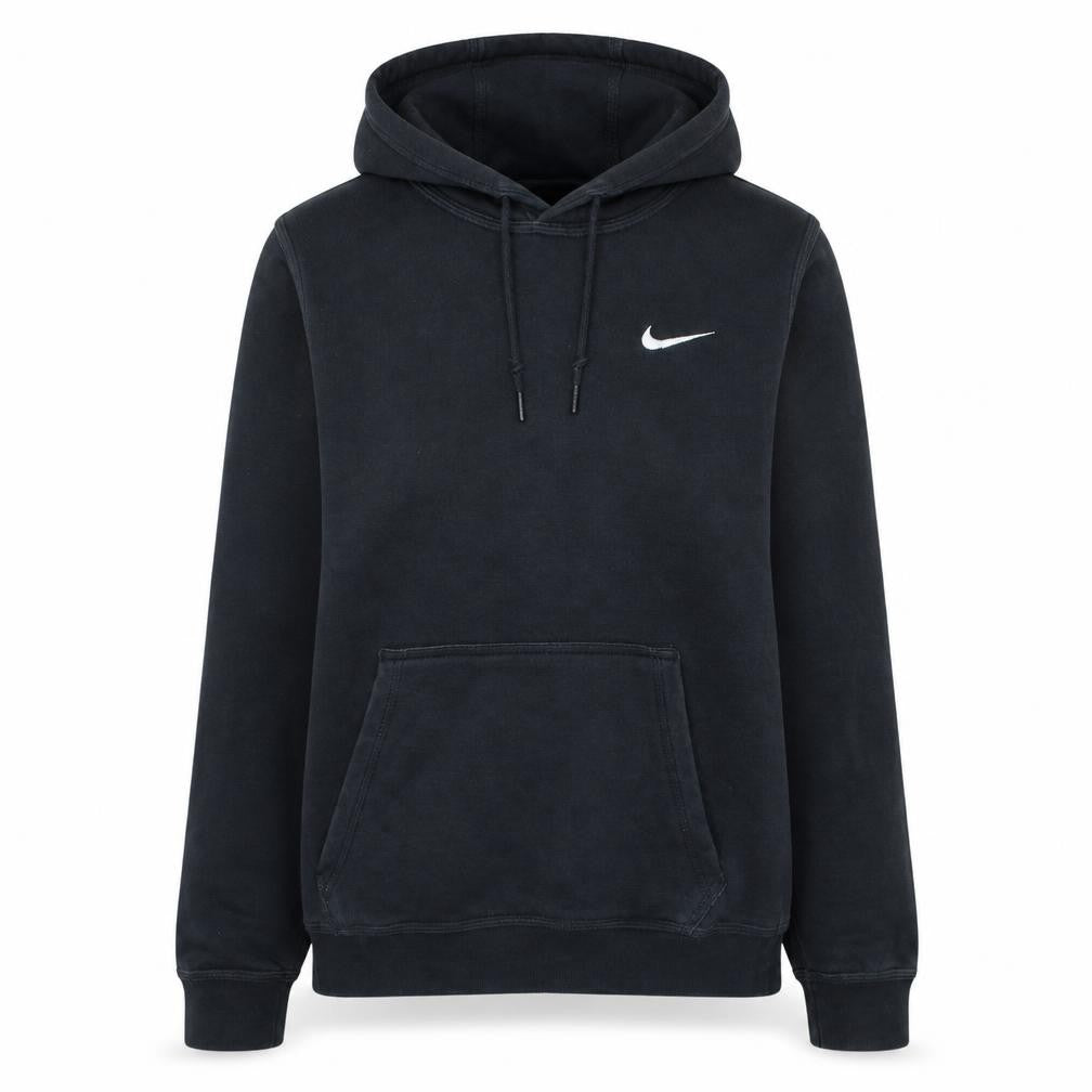 Nike Womens Black XS Pullover Hoodie Cotton Blend Swoosh Logo