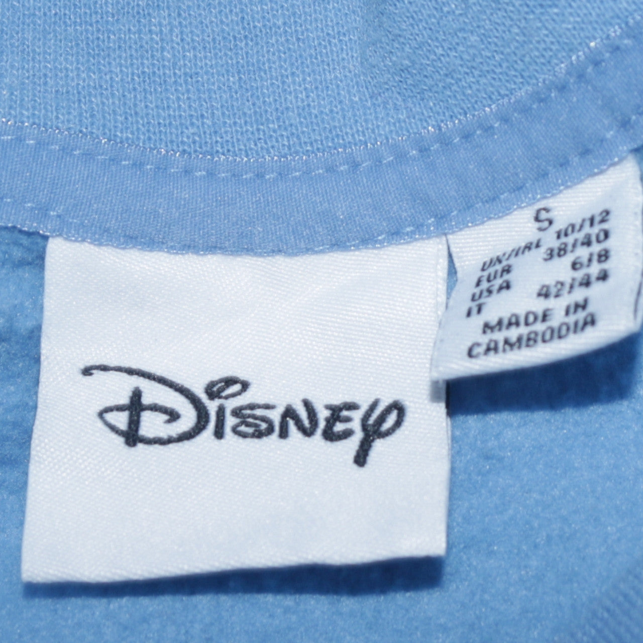 Disney Women Blue Stitch Sweatshirt Small Crew Neck Pullover
