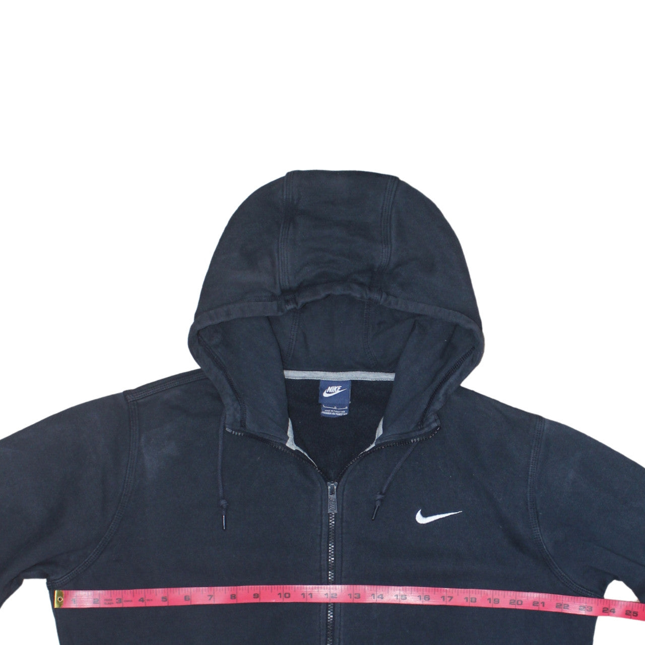 Nike Mens Black Full Zip Hoodie L Fleece Sports Sweatshirt