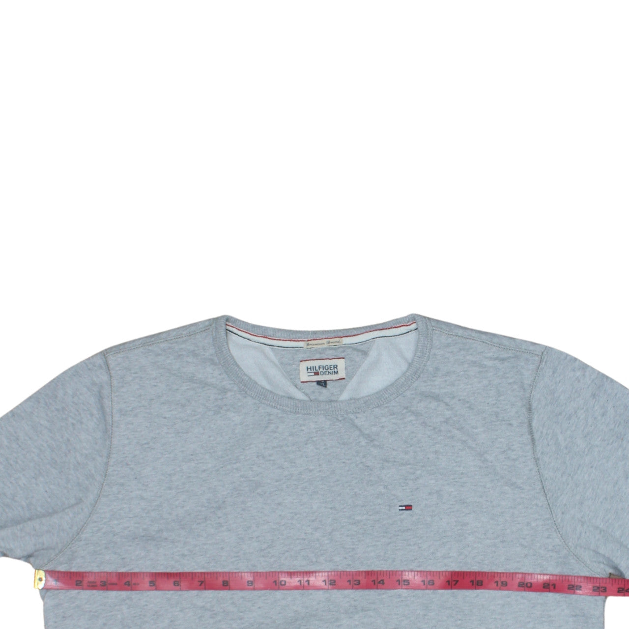 Hilfiger Denim Men's Grey Crew Neck Sweatshirt Size L Classic Fit
