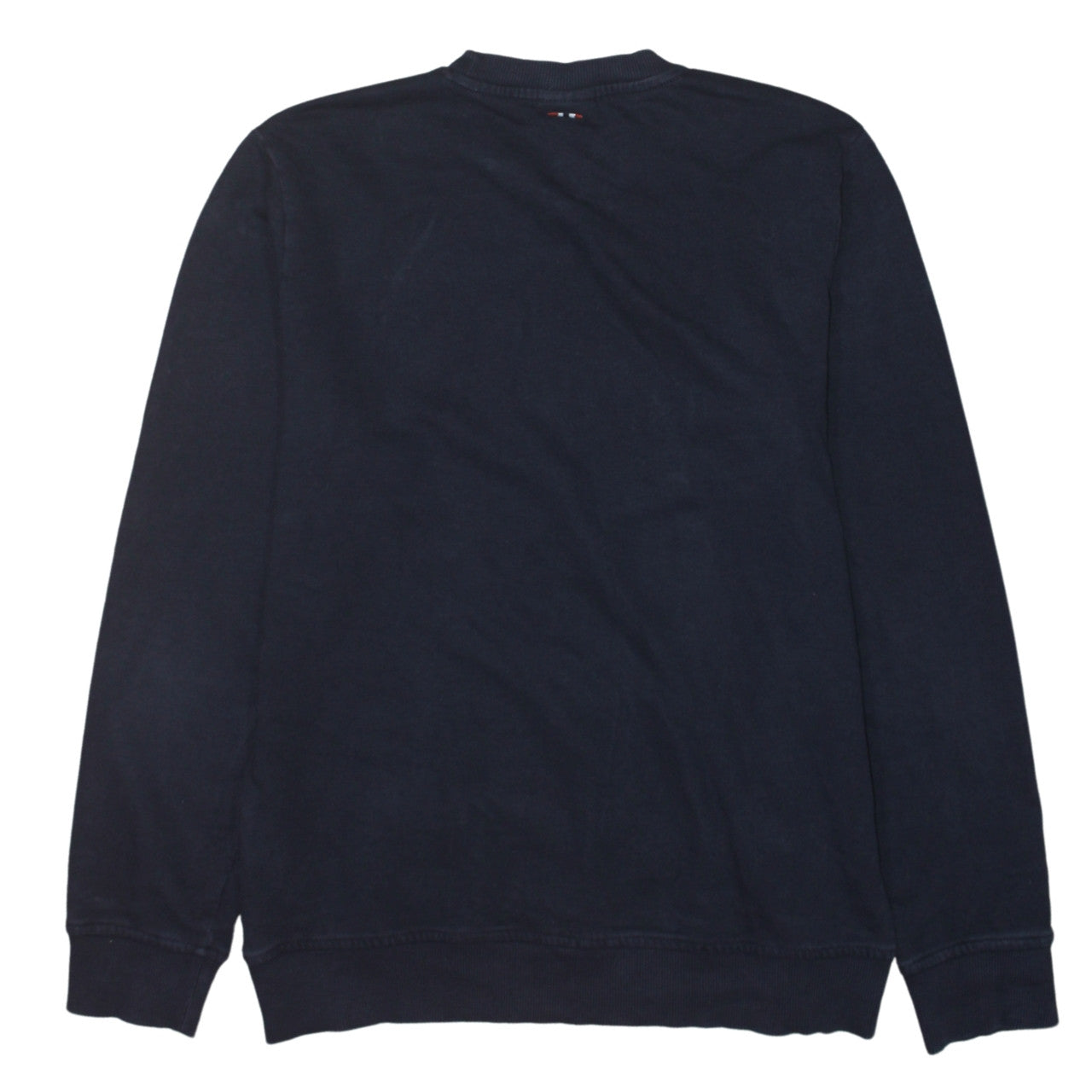 Napapijri Mens Blue Crew Neck Logo Sweatshirt Size L