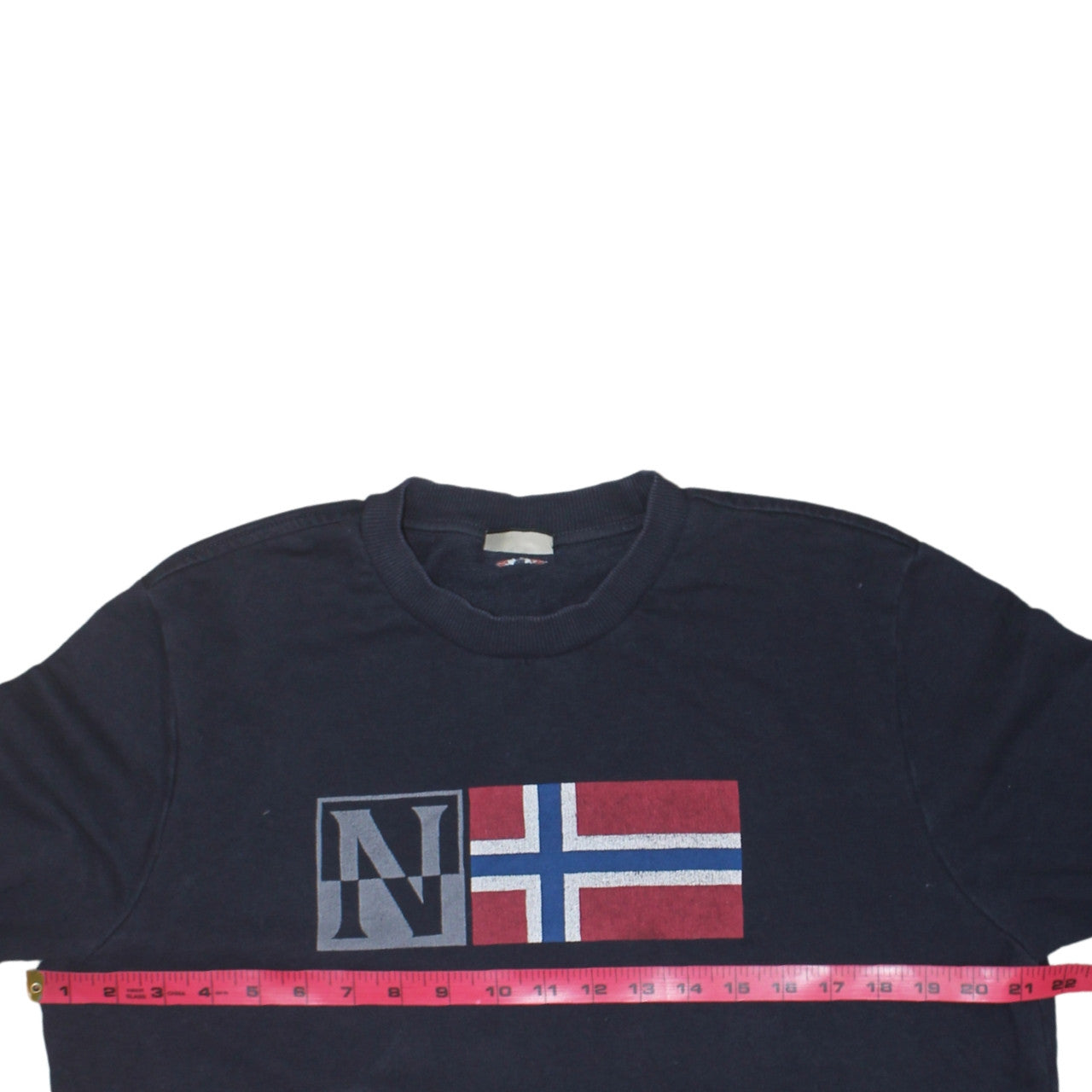 Napapijri Mens Blue Crew Neck Logo Sweatshirt Size L