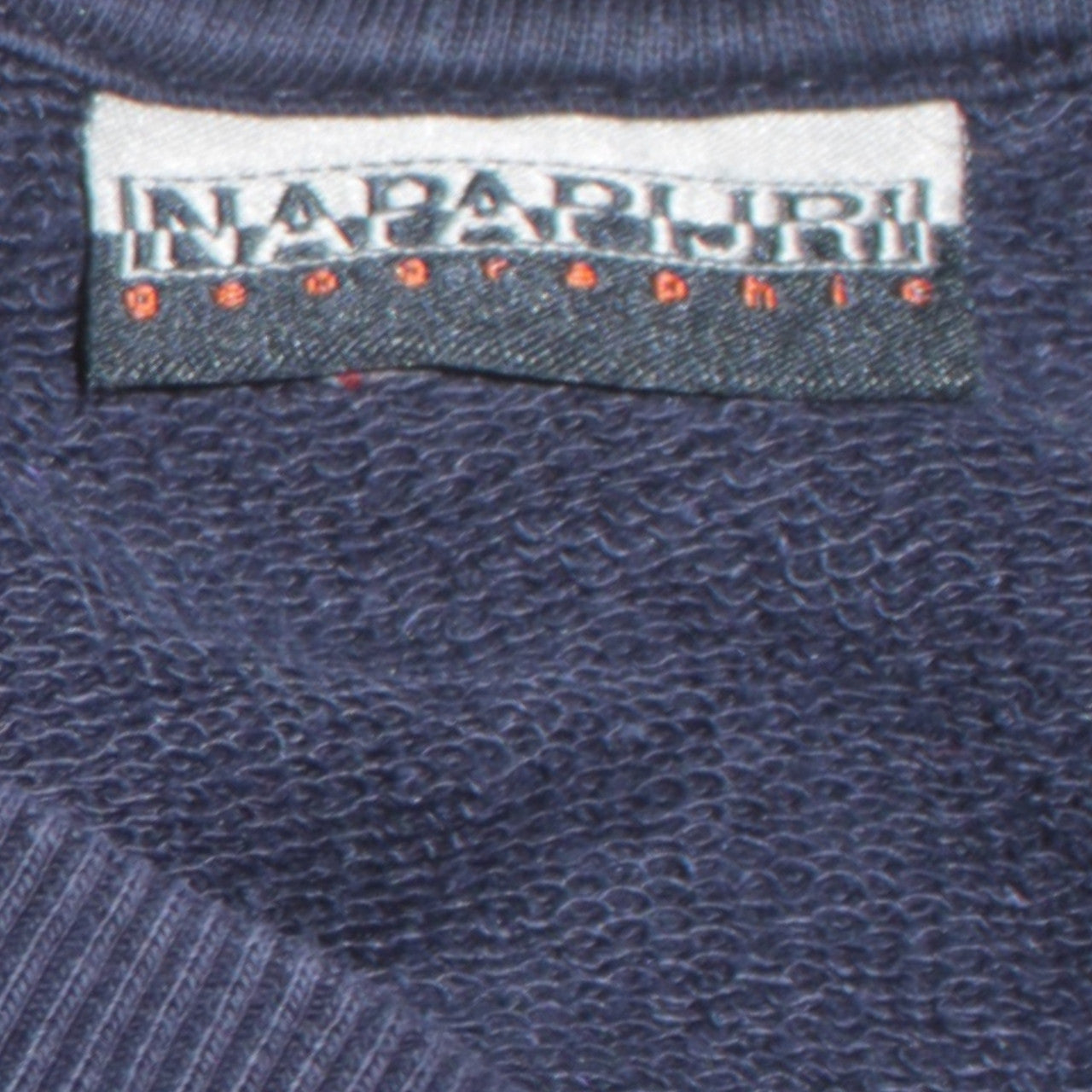 Napapijri Mens Blue Crew Neck Logo Sweatshirt Size L
