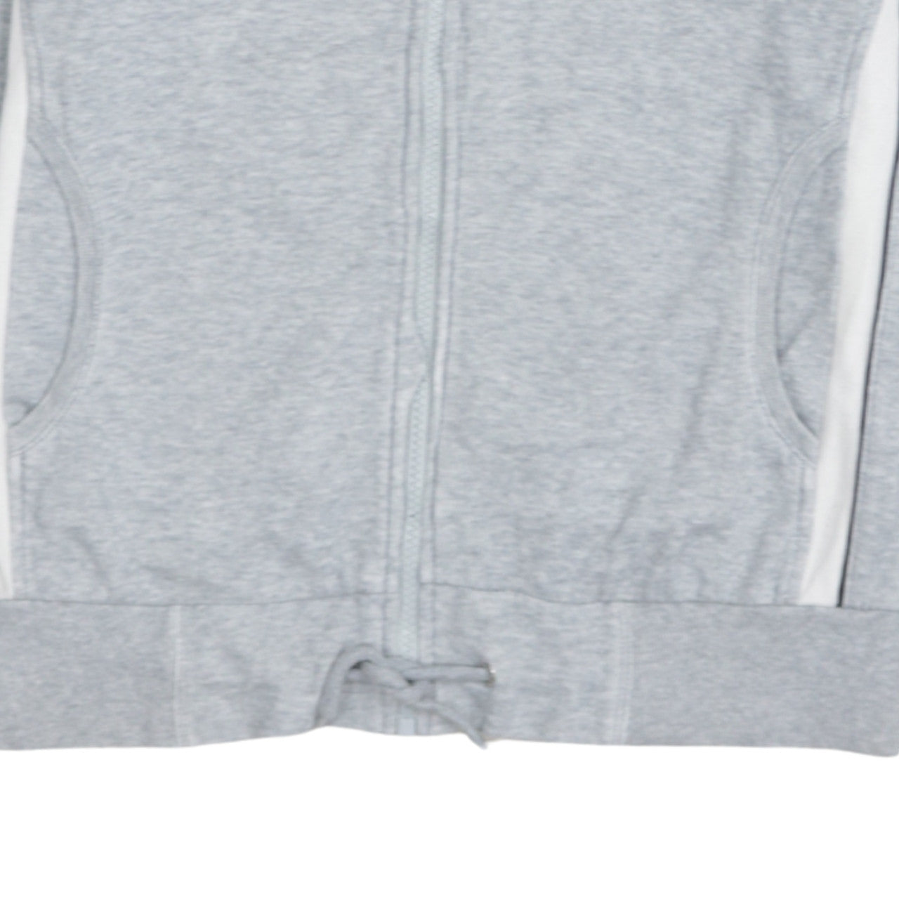 Champion Women's Grey Full Zip Hoodie L Sportswear Sweatshirt