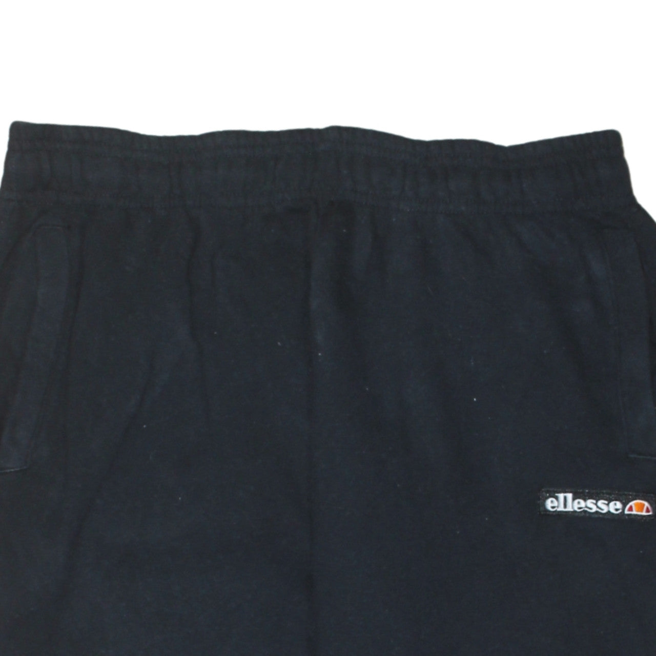 Ellesse Women's Black Joggers L Cotton Blend Fleece Tapered Sweatpants