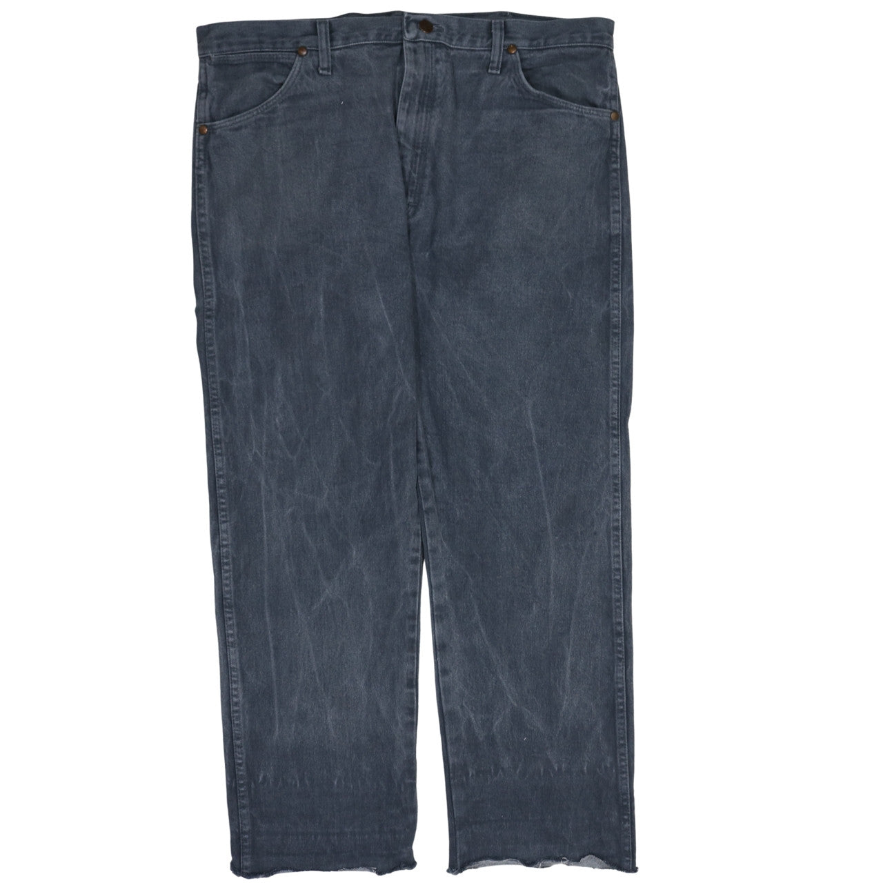 Wrangler Men's Blue Denim Straight Jeans 36x32 Regular Fit