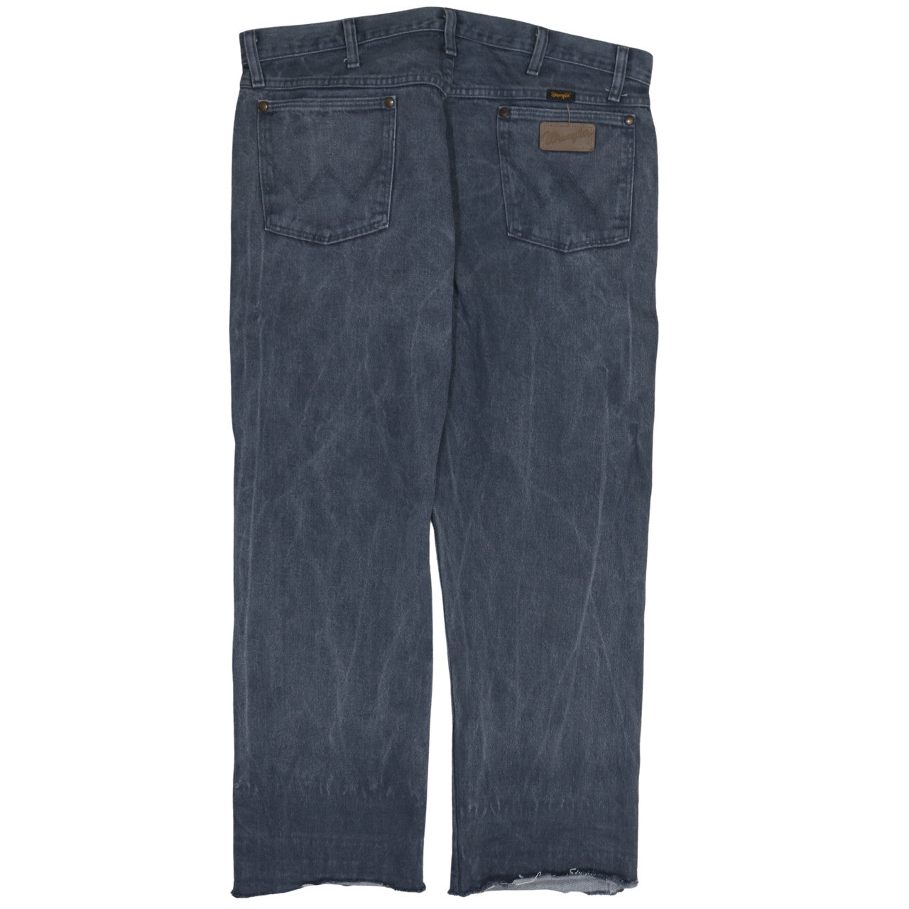 Wrangler Men's Blue Denim Straight Jeans 36x32 Regular Fit