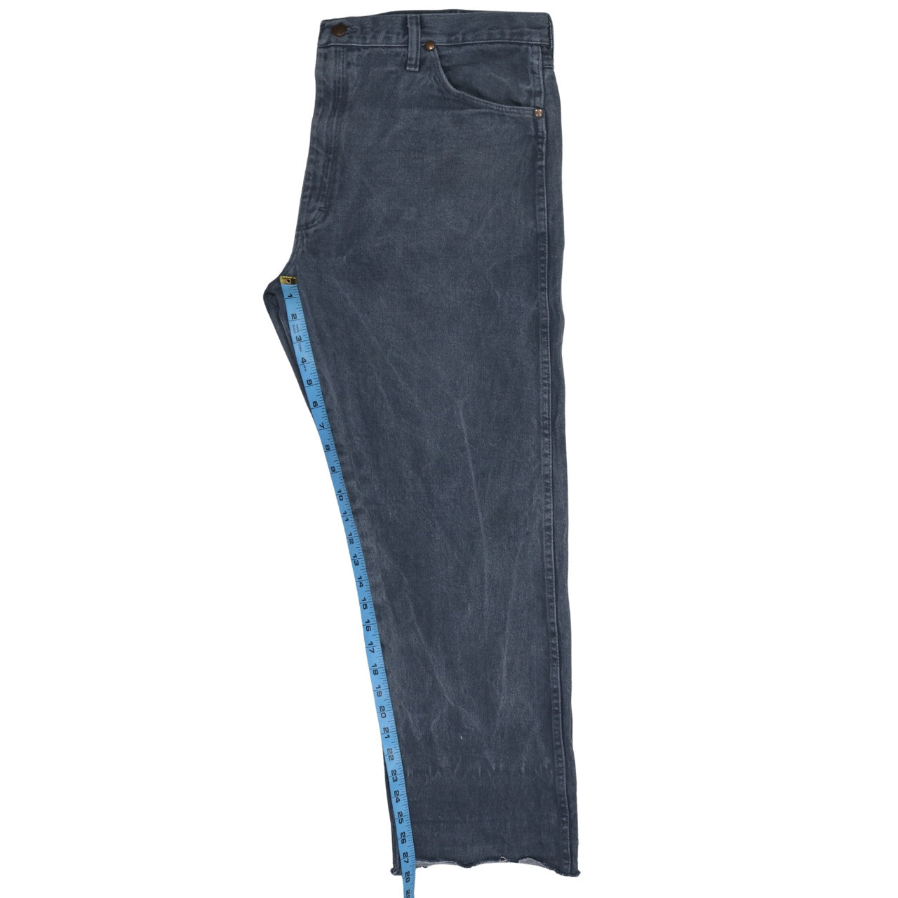 Wrangler Men's Blue Denim Straight Jeans 36x32 Regular Fit