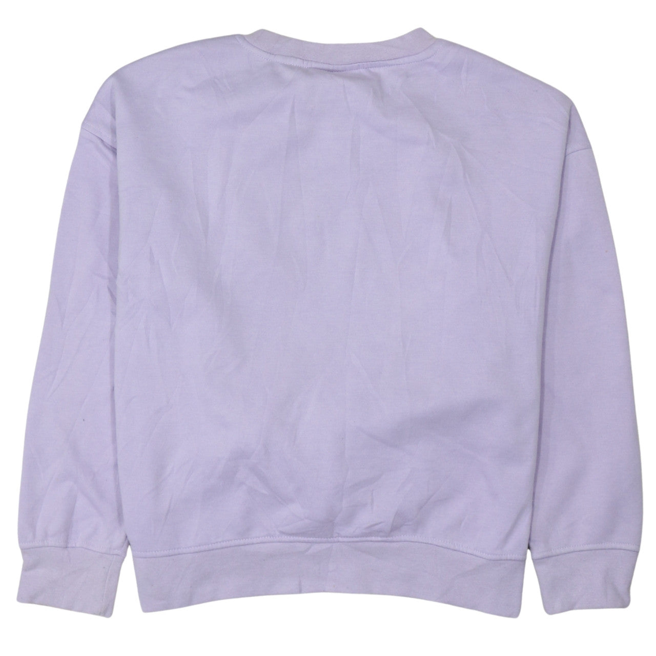 Disney Womens Purple Stitch Sweatshirt Small Pullover Crew Neck