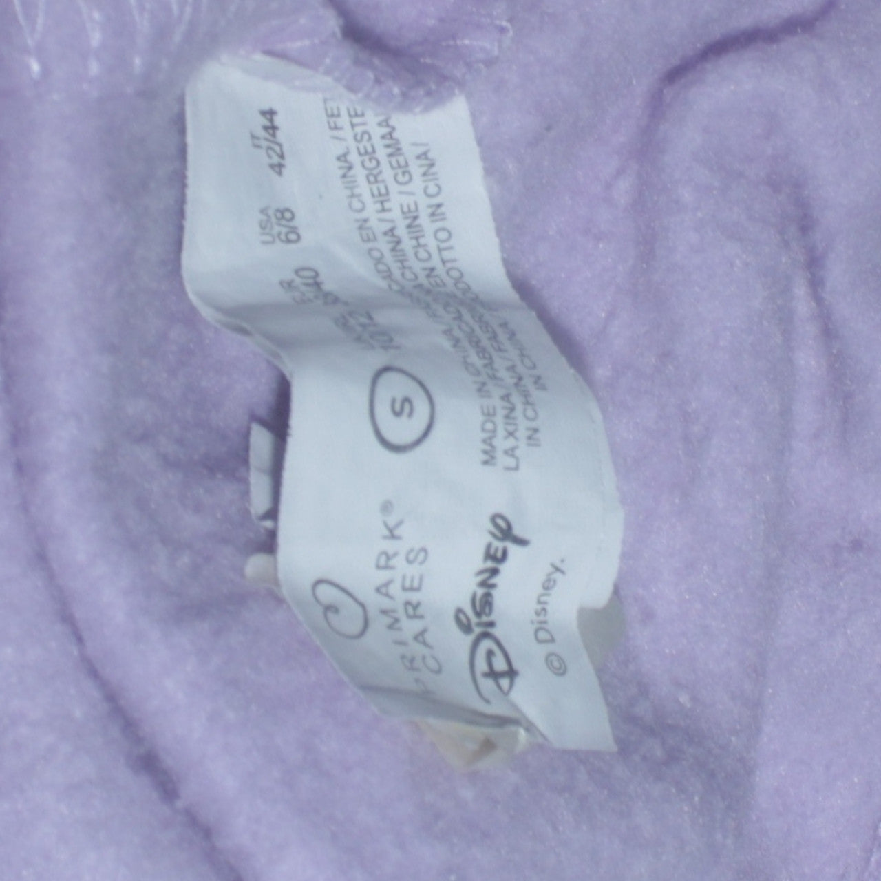 Disney Womens Purple Stitch Sweatshirt Small Pullover Crew Neck
