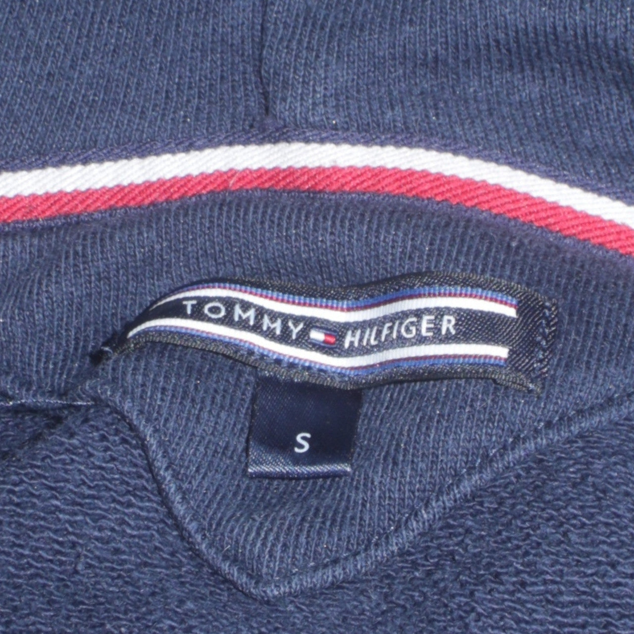 Tommy Hilfiger Women's Navy Full Zip Hoodie Size S Cotton Blend