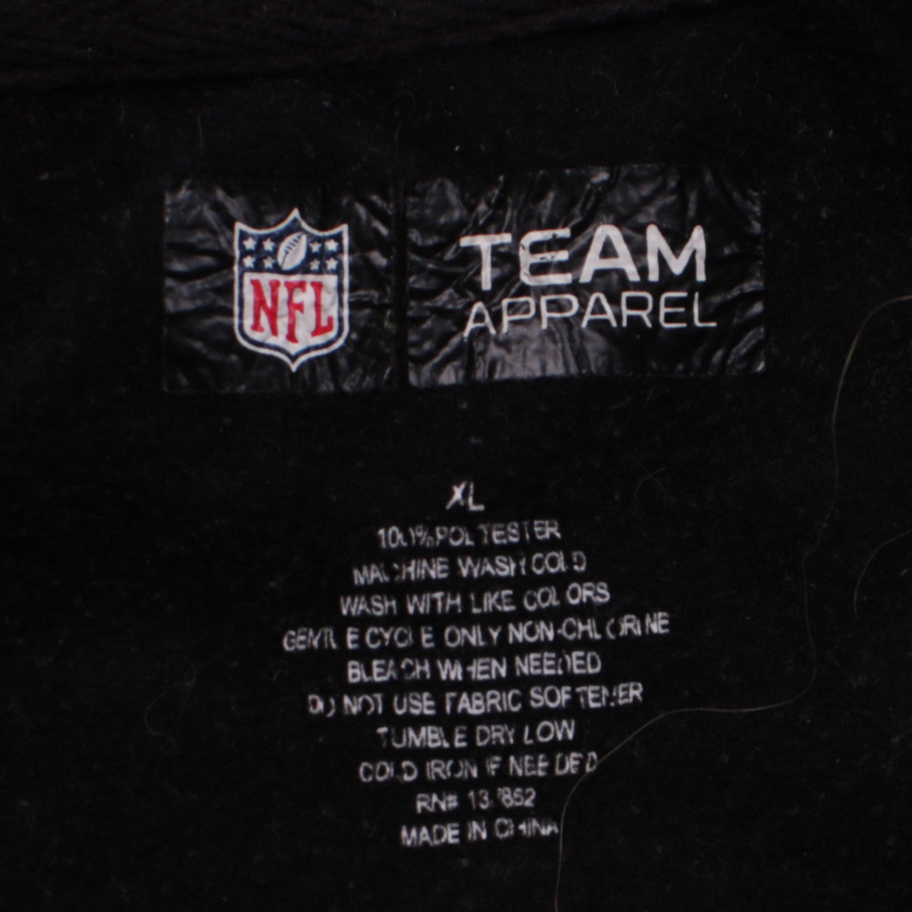 NFL Team Apparel Men’s Black Full Zip Hoodie XL Steelers Sportswear