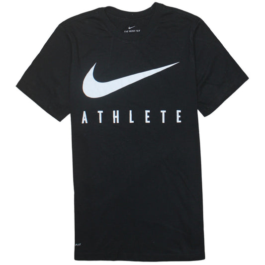 Nike Men's Black Dri-Fit Athlete Graphic Sports T-Shirt Size S