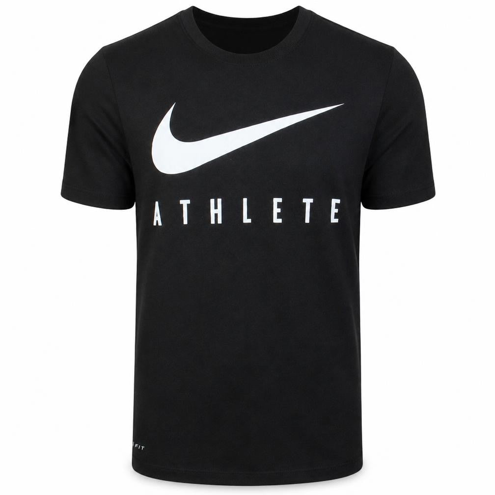 Nike Men's Black Dri-Fit Athlete Graphic Sports T-Shirt Size S