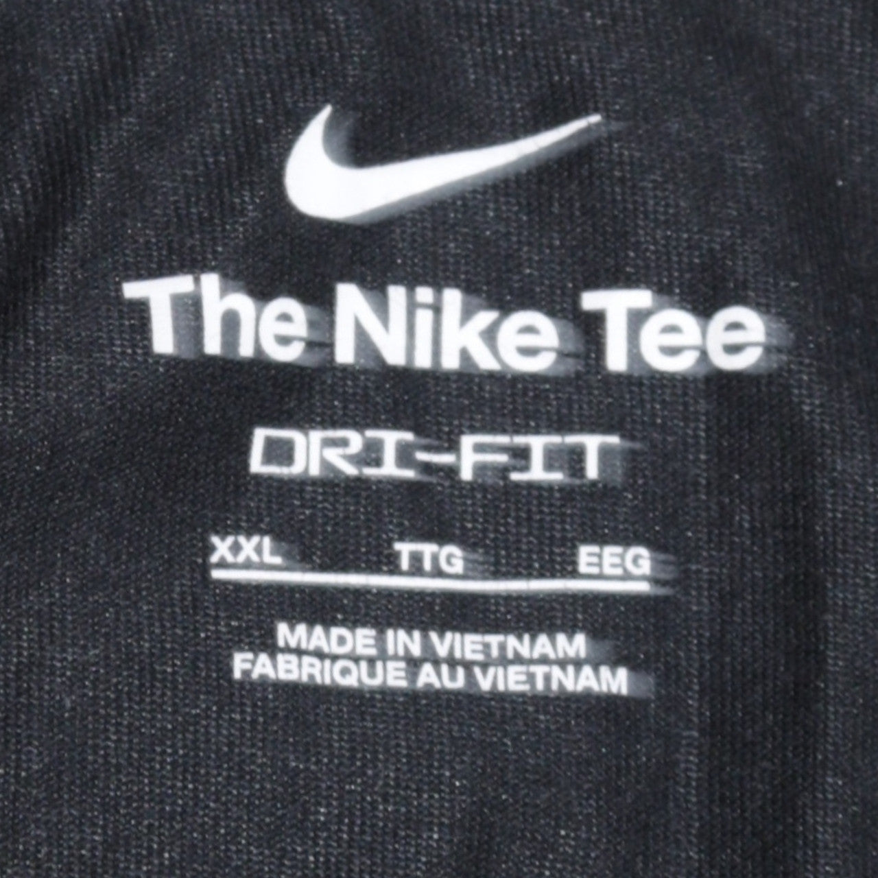Nike Men's Black 2XL Dri-Fit Logo Sports T-Shirt