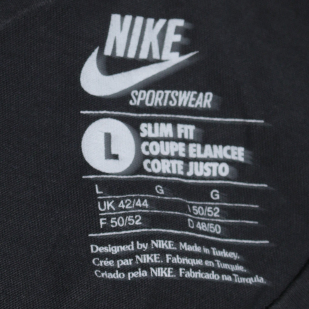 Nike Men's Black Air Max Slim Fit Graphic T-Shirt Size L