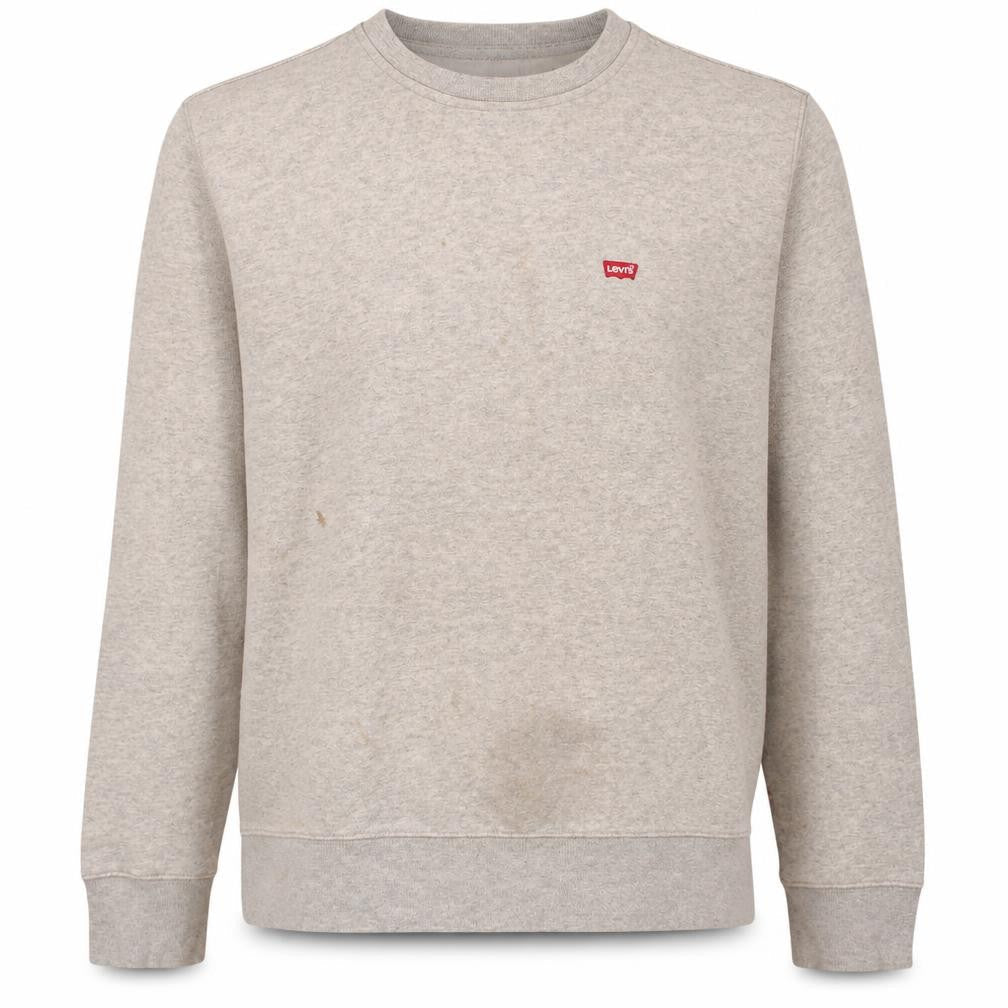 Levi's Men's Grey Small Crew Neck Pullover Sweatshirt