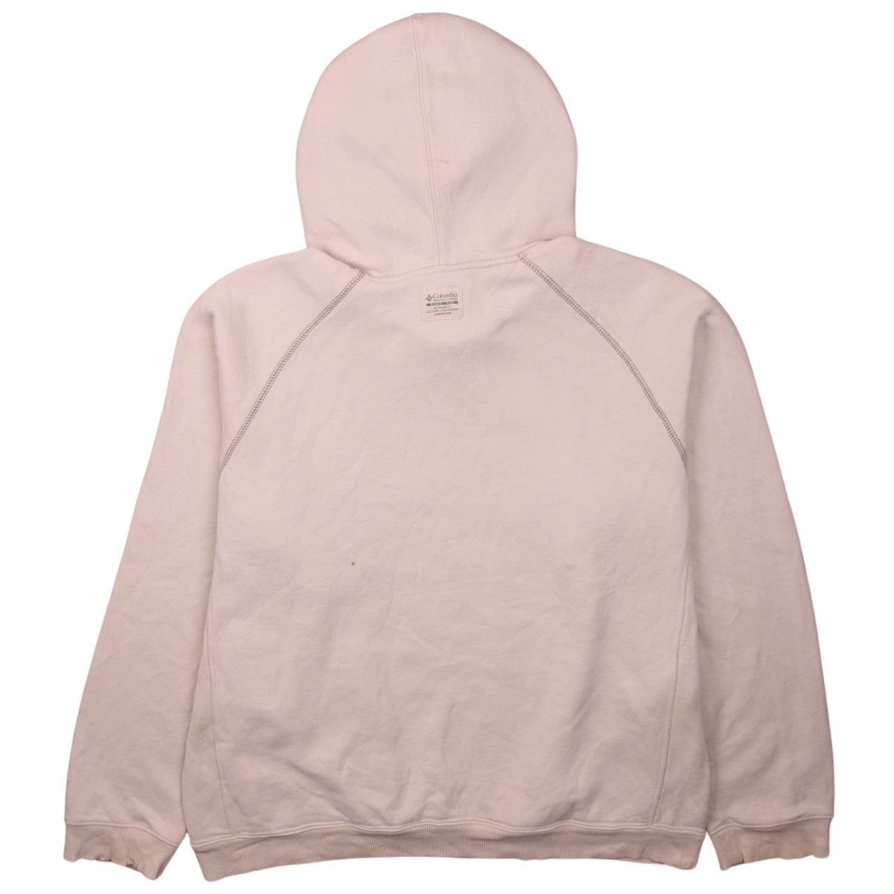 Columbia Men's Beige Pullover Hoodie M Fleece Outdoor Sweatshirt