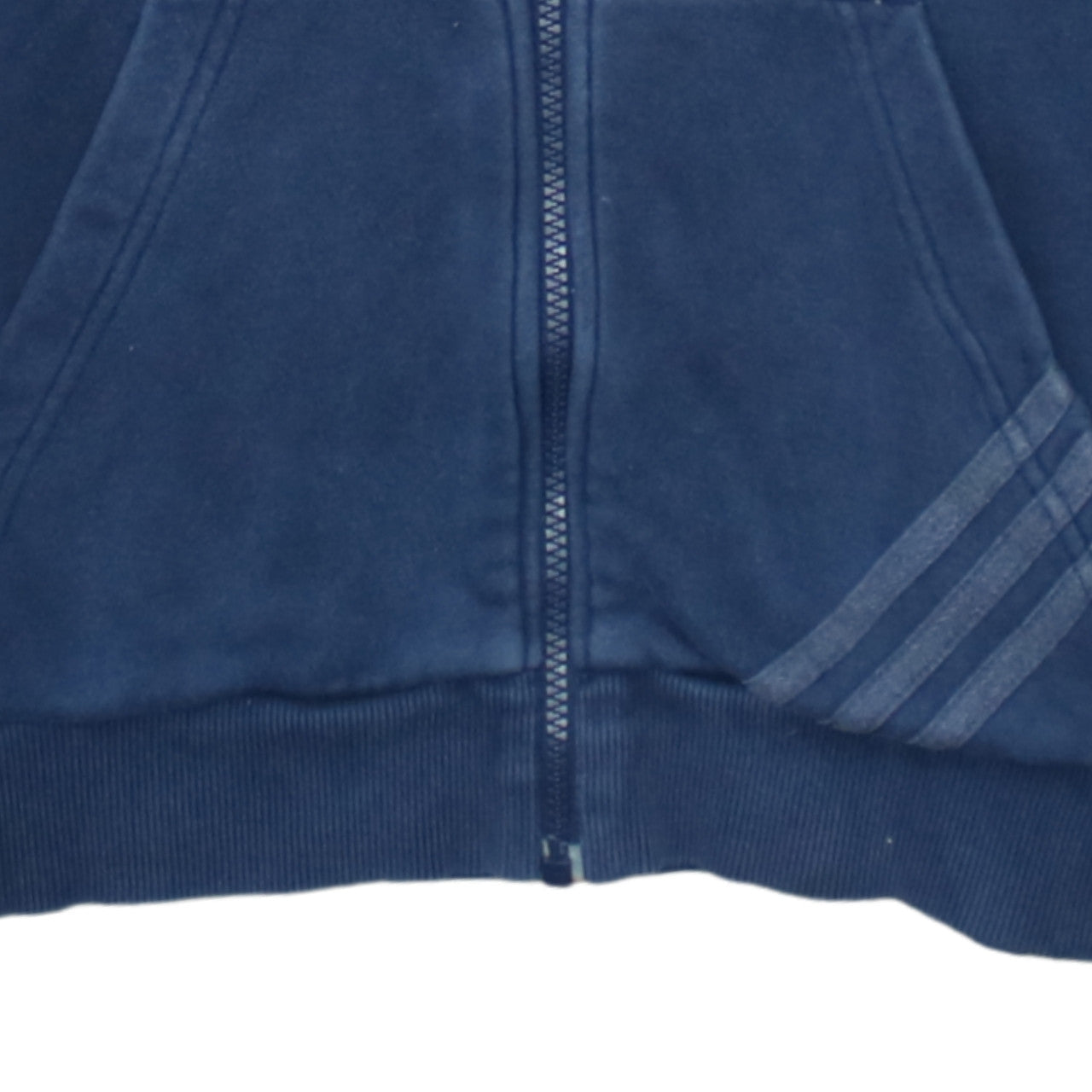adidas Men's Blue Full Zip Hoodie Size S Fleece Casual Sportswear