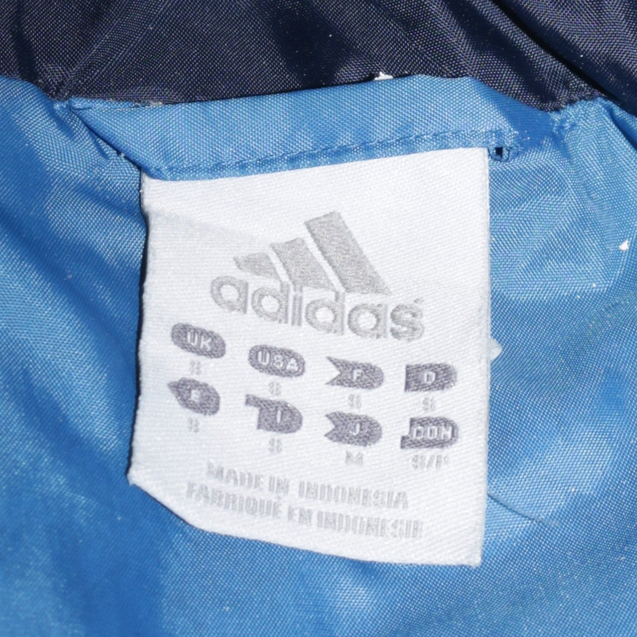 Adidas Men's Blue Hooded Windbreaker Jacket Size 11 Regular