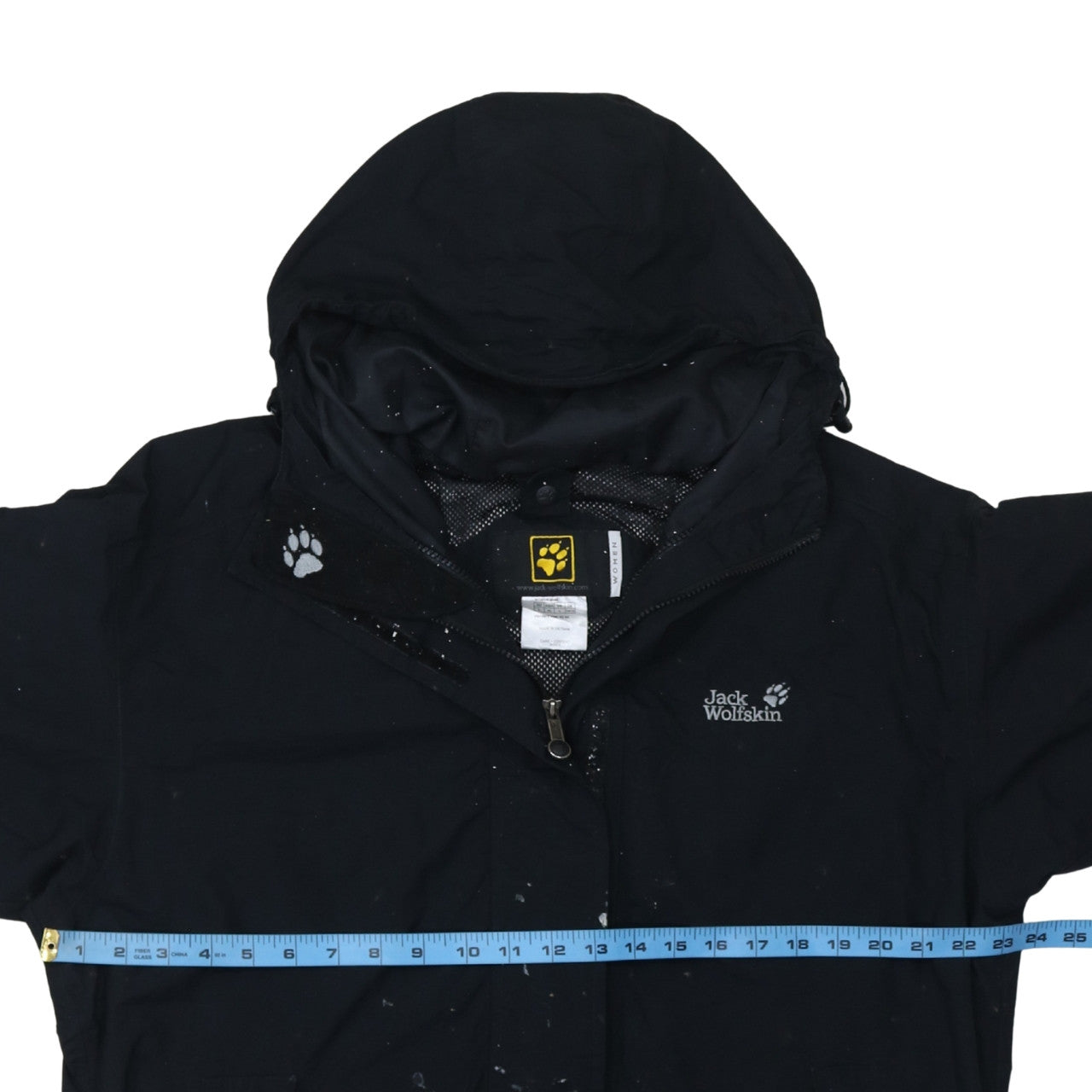 Jack Wolfskin Unisex Black L Waterproof Parka Jacket Hooded Outdoor