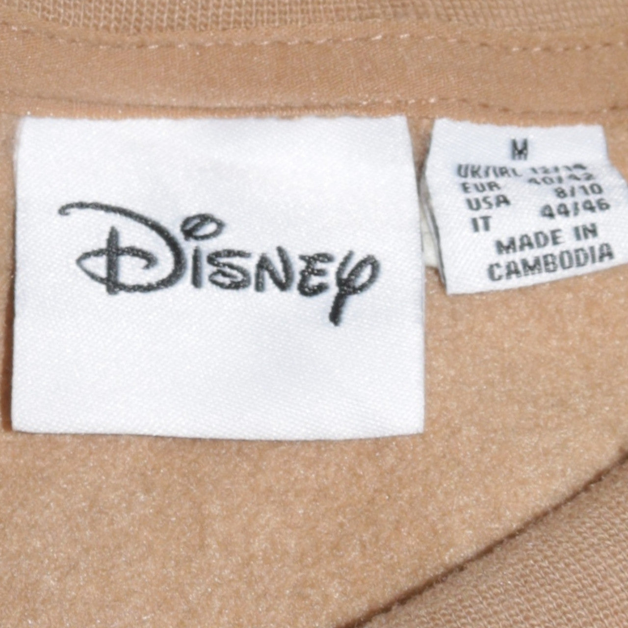 Disney Chipmunk University Brown Sweatshirt Women M Graphic Pullover