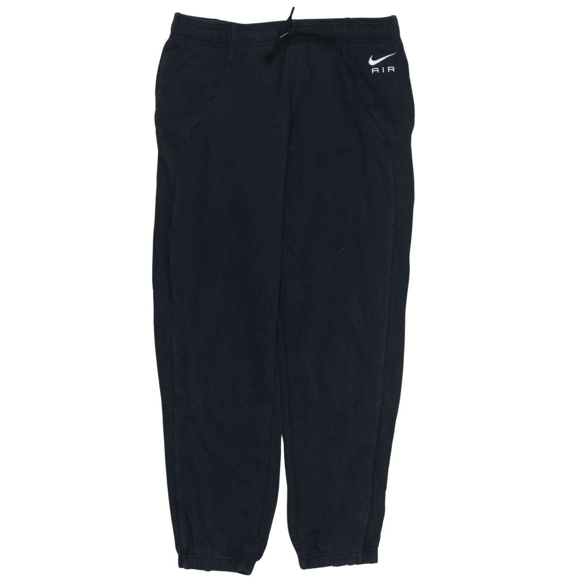 Nike Women Black Air Fleece Jogger Sweatpants Size L Regular Fit