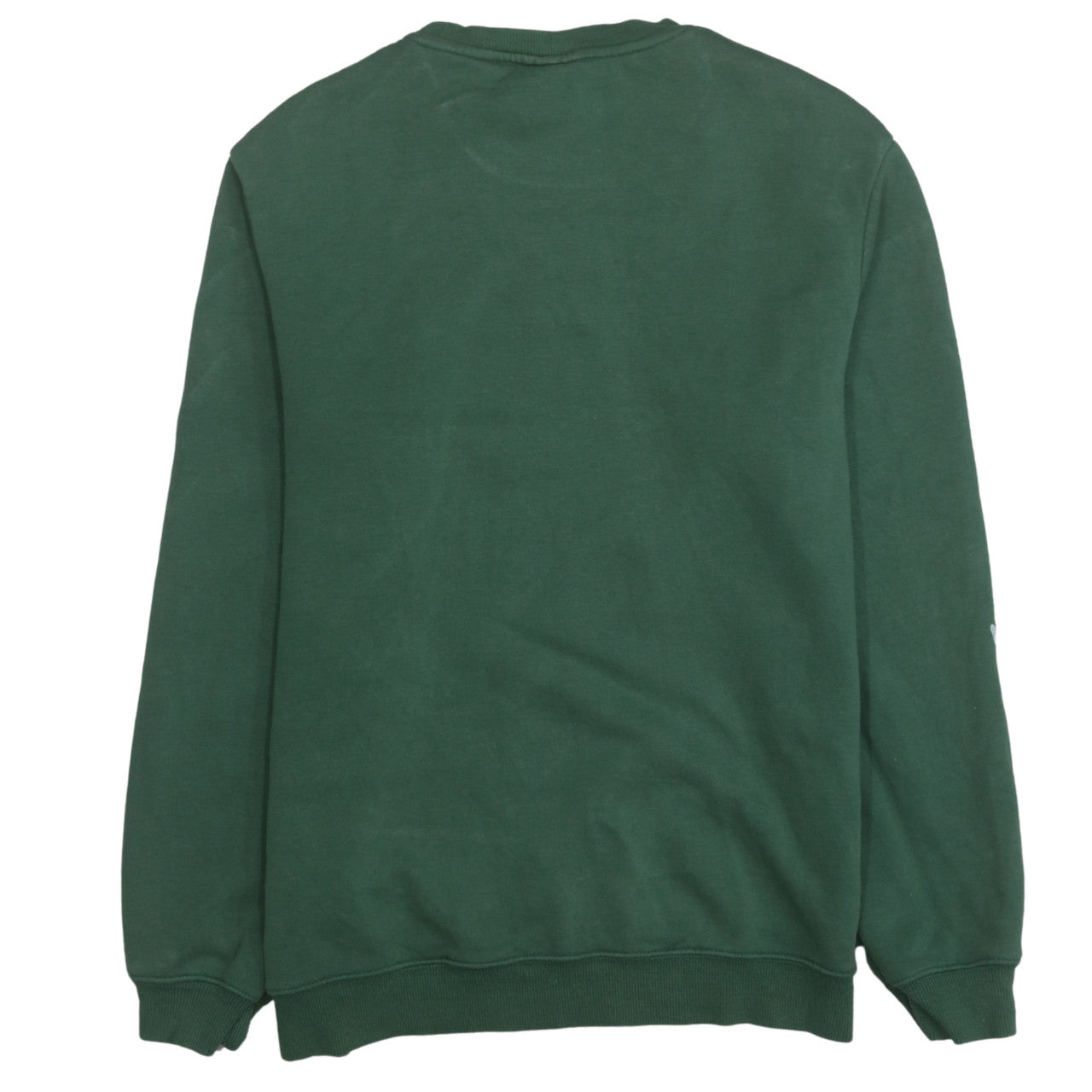 H&M Men's Green Relaxed Fit Cotton Blend Crew Neck Sweatshirt Size M