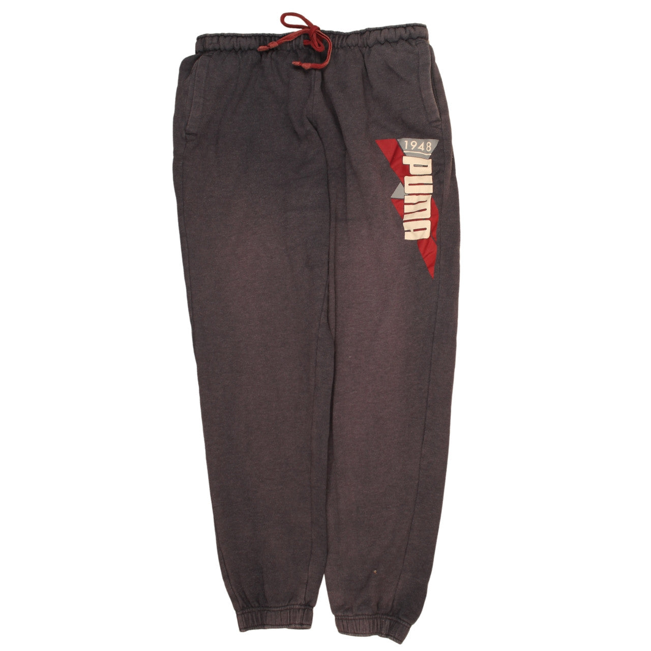 Puma Men’s Grey 2XL Jogger Sweatpants with Drawstring Waist