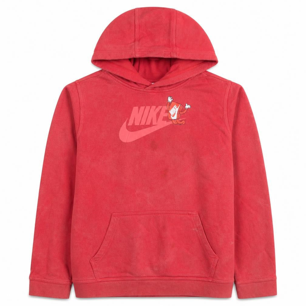 Nike Womens Red Pullover Hoodie XL Graphic Print Casual