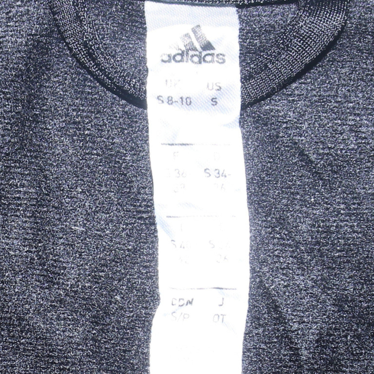 Adidas Women Black Small Full Zip Hoodie Jacket VHSC Logo