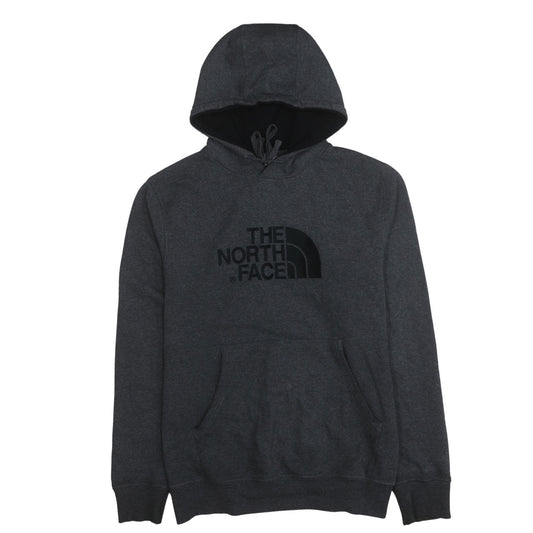 The North Face Men's Grey Pullover Hoodie L Regular Fit Fleece