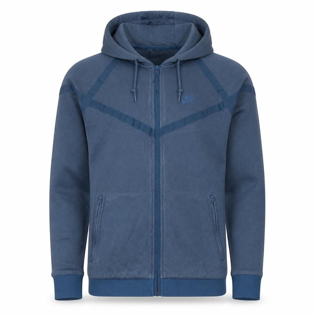 Nike Men's Blue Full Zip Cotton Hoodie Jacket Size L