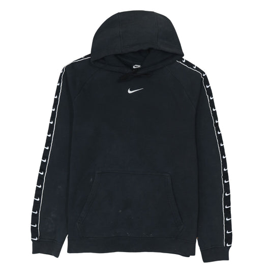 Nike Men's Black Pullover Hoodie M Logo Fleece Sportswear
