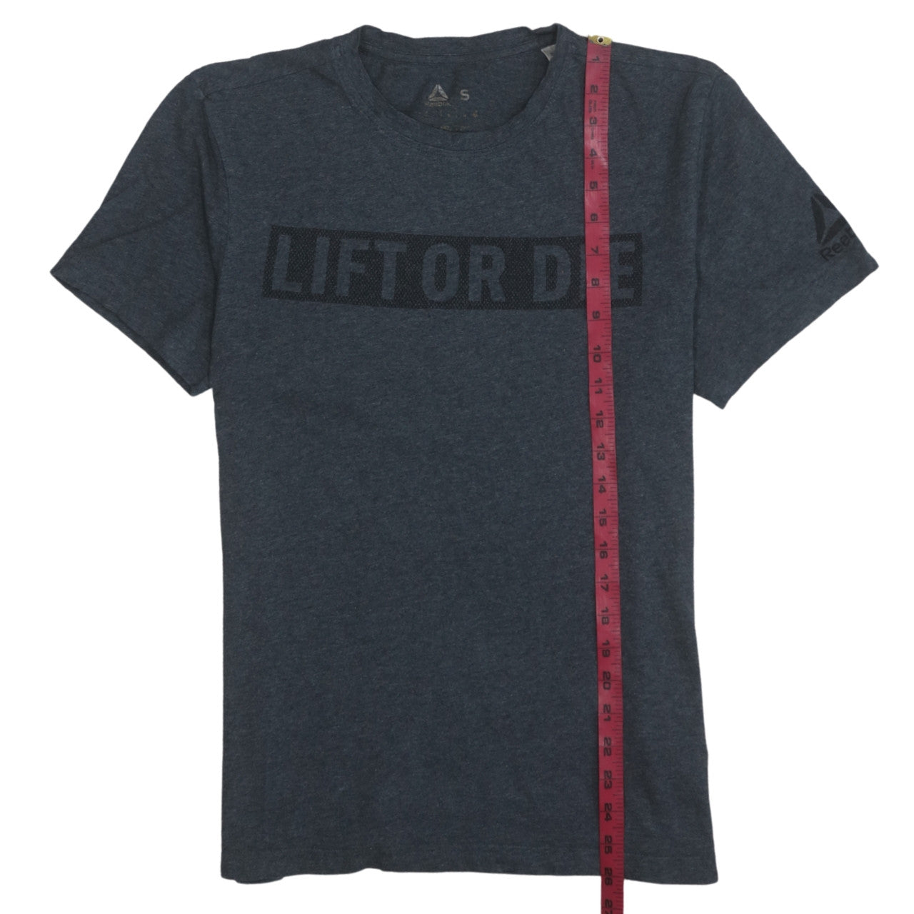 Reebok Mens Blue 'Lift or Die' Sports T-Shirt Size S