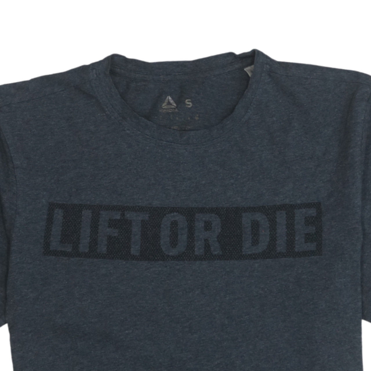 Reebok Mens Blue 'Lift or Die' Sports T-Shirt Size S
