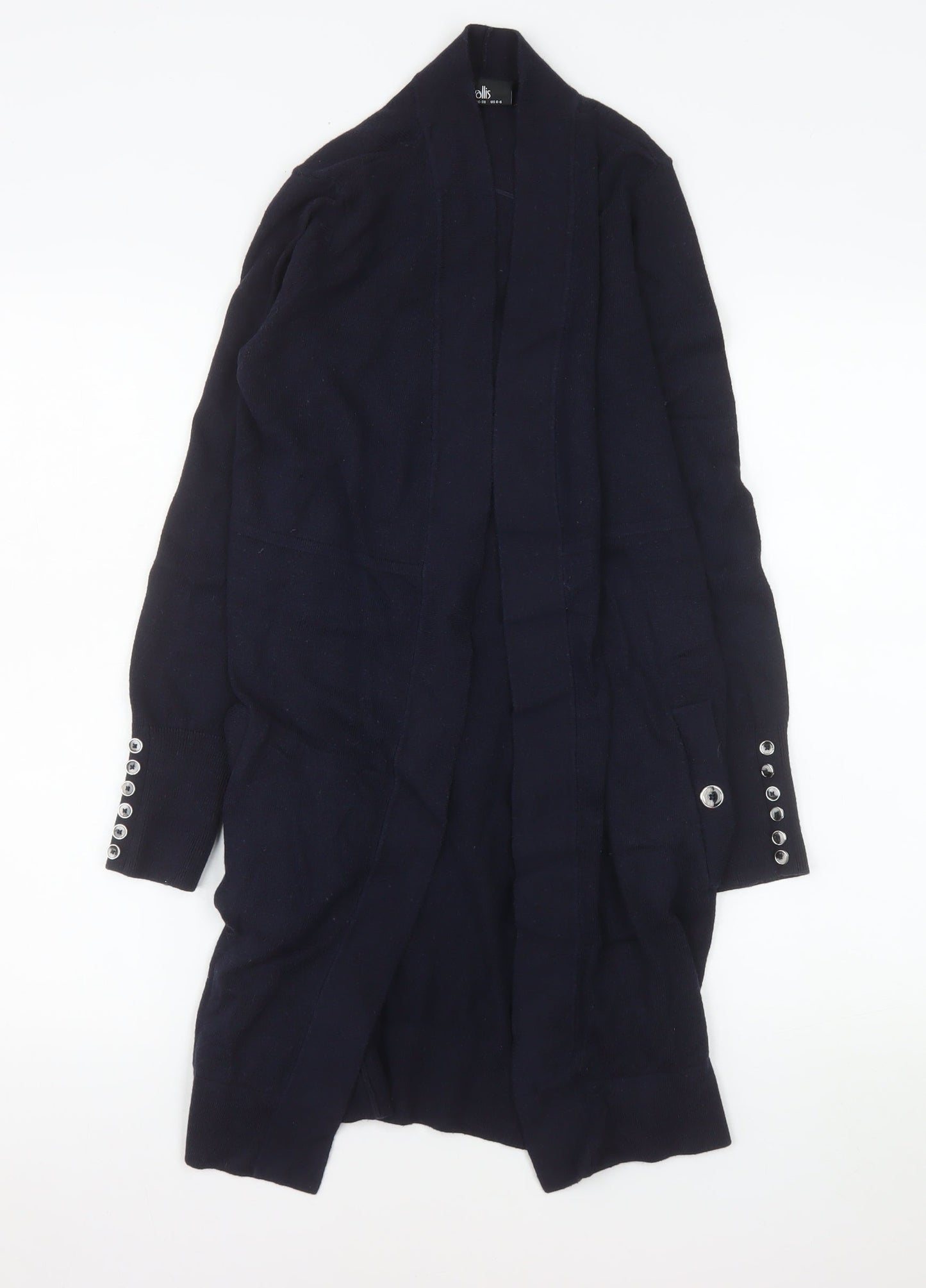 Wallis Women’s Black Long Sleeve Open Knit Cardigan Size S