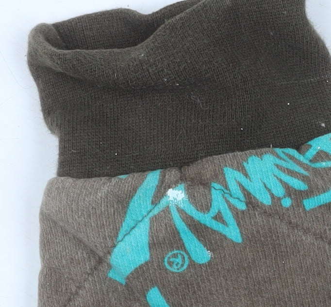 Animal Womens Brown Blue Floral Pullover Hoodie Size 10