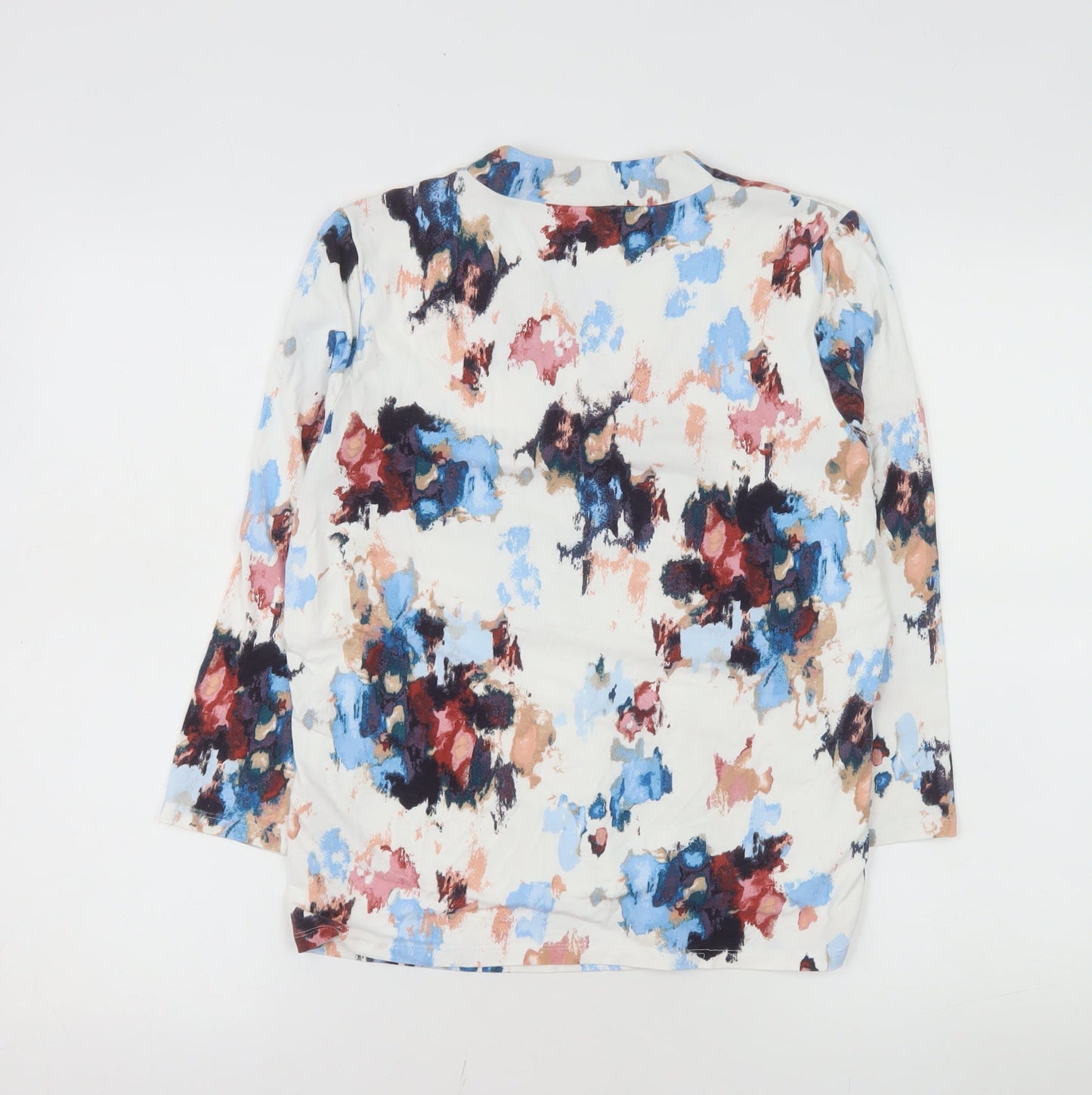 Eastex Womens Multicoloured Floral V-Neck Tunic Blouse Size 12