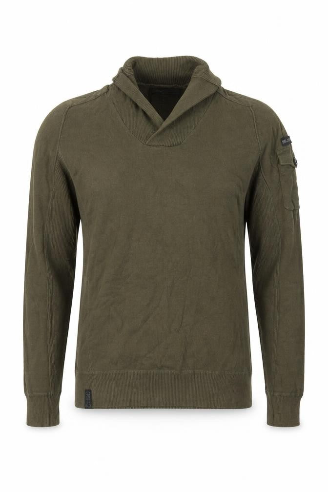 Next Men's Green Roll Neck Cotton Blend Pullover Jumper Size M