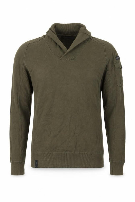 Next Men's Green Roll Neck Cotton Blend Pullover Jumper Size M