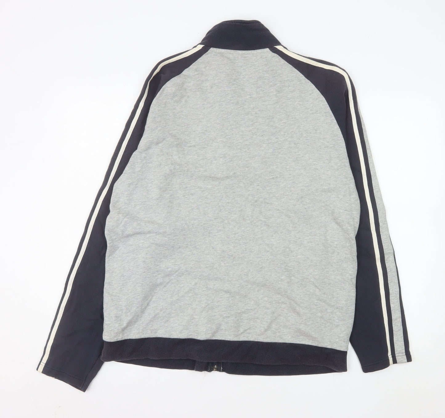 Next Men's Grey Cotton Full Zip Jacket Size L Casual Sportswear