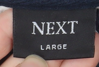Next Men's Grey Cotton Full Zip Jacket Size L Casual Sportswear