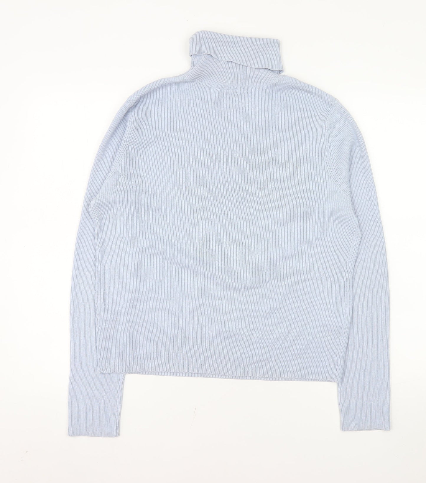 Collusion Women Blue Roll Neck Long Sleeve Acrylic Jumper Size 20