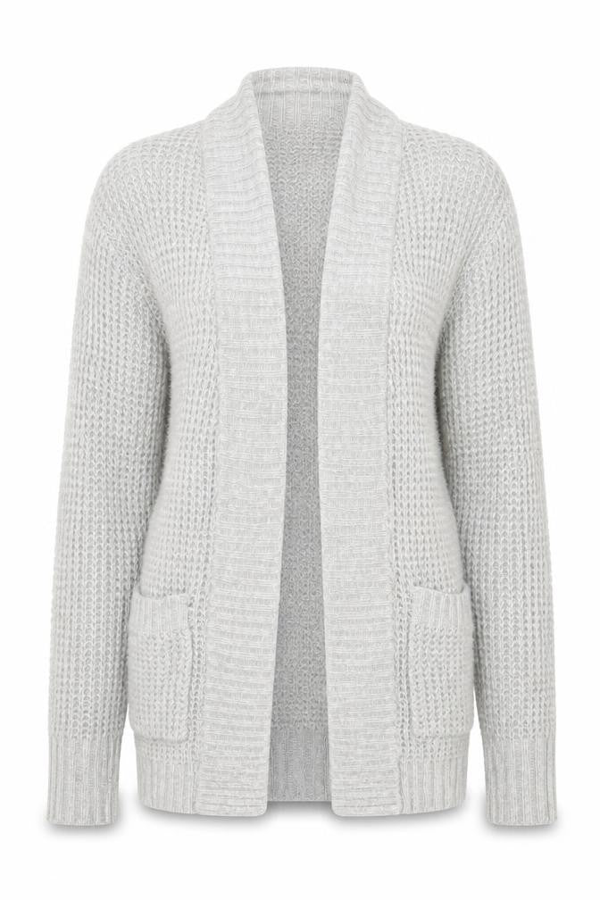 Urban Heritage Women's Grey Chunky Knit Cardigan Size M