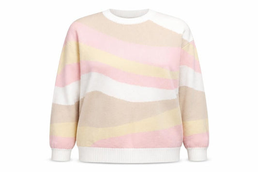 Hollister Women’s Multicoloured Crew Neck Knit Pullover Jumper Size S